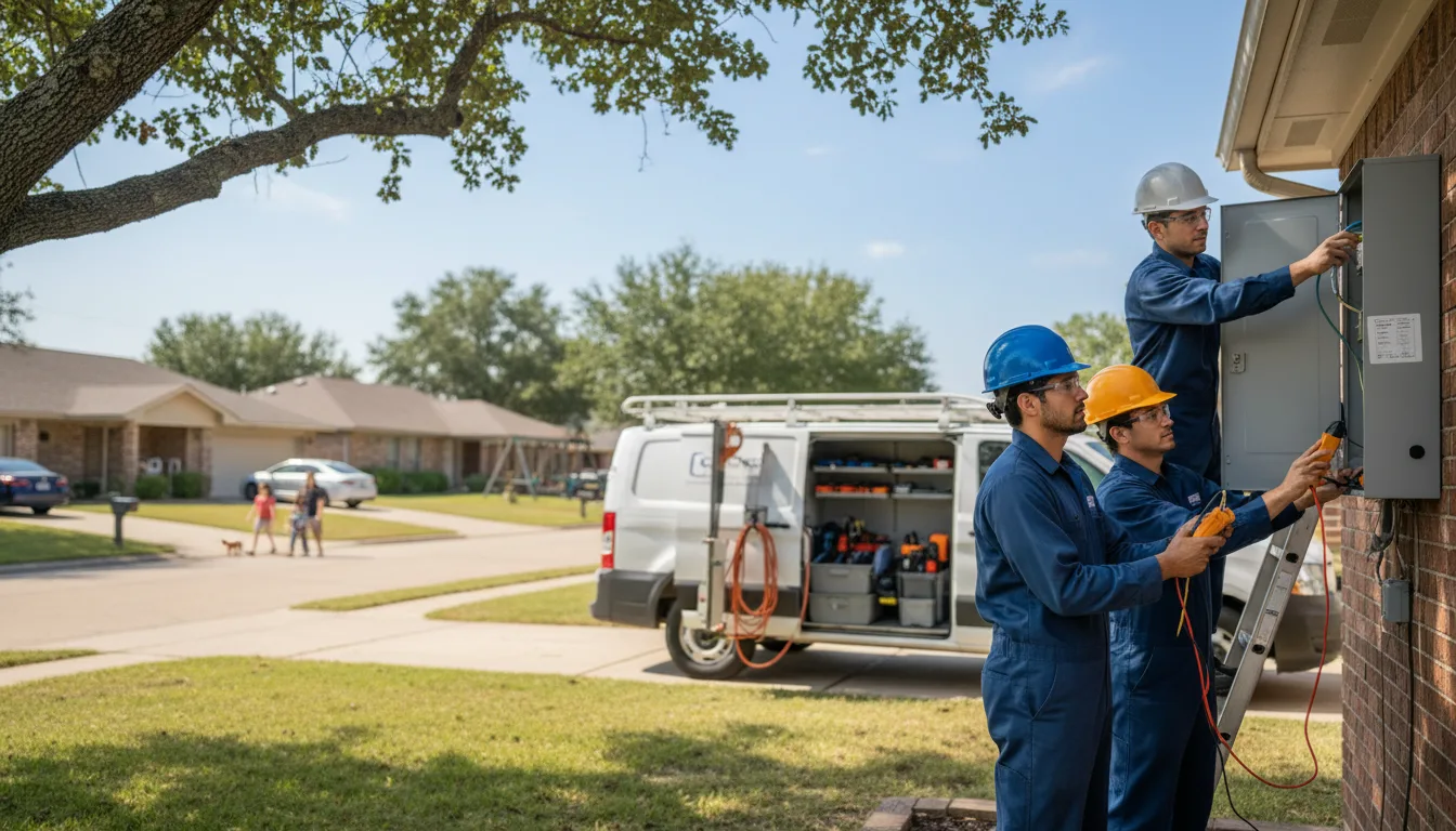 Certified electrician providing emergency electrical services in Elmer, OK